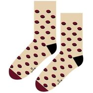 Kropki Cień Czerwone z Beżem