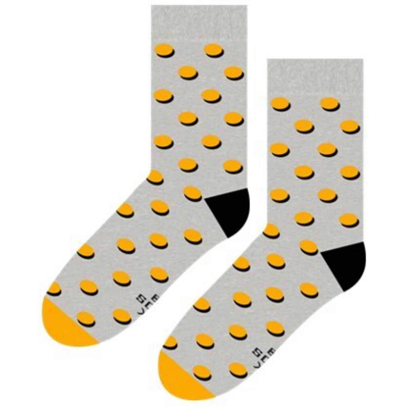 Kropki Cień Żółte z Szarym