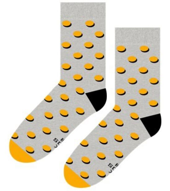 Kropki Cień Żółte z Szarym