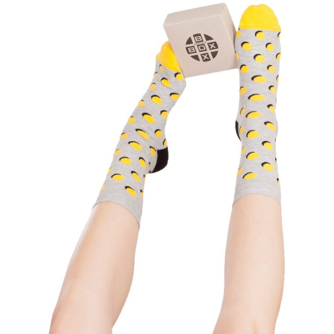 Kropki Cień Żółte z Szarym