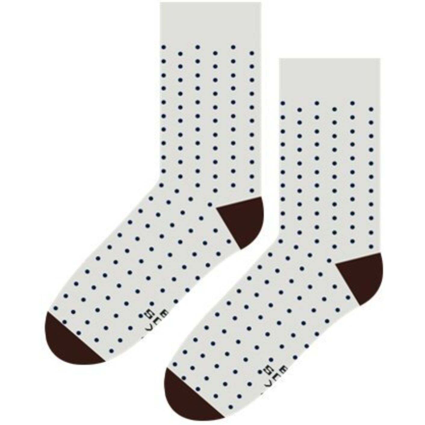 Kropki Szare z Granatem