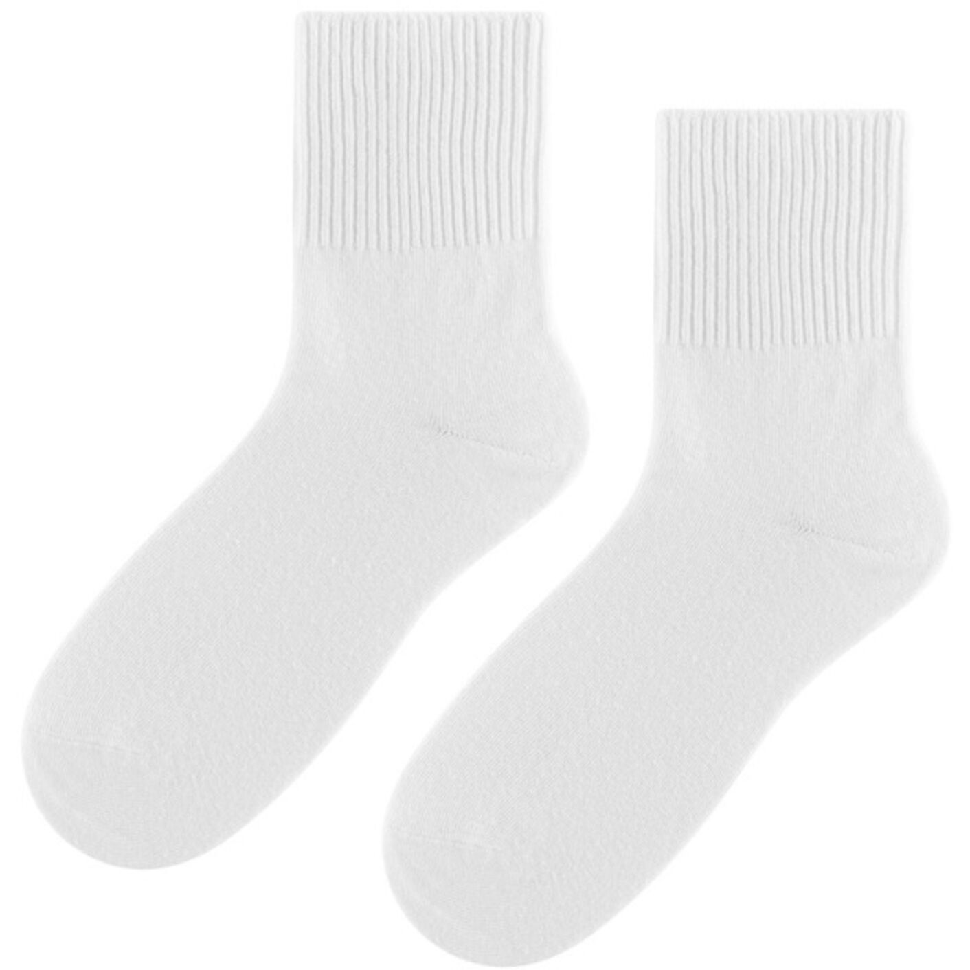 Skarpetki bezuciskowe - damskie - białe