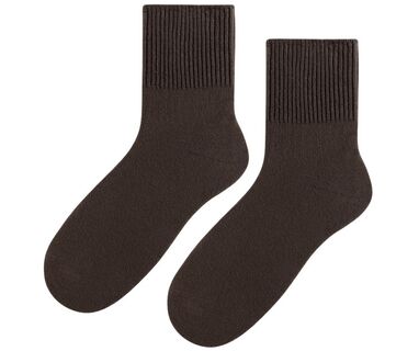 Skarpetki bezuciskowe - damskie - brąz