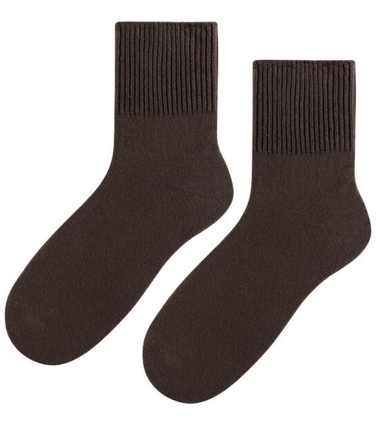 Skarpetki bezuciskowe - damskie - brąz