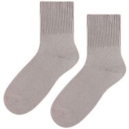 Skarpetki bezuciskowe - damskie - ciemny beż