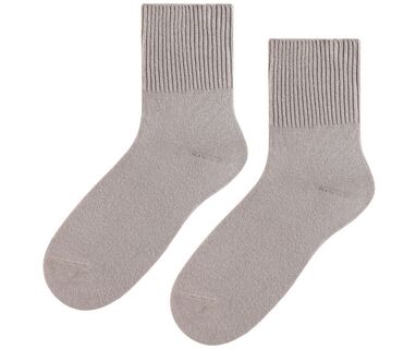 Skarpetki bezuciskowe - damskie - ciemny beż