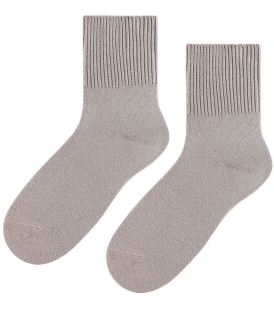 Skarpetki bezuciskowe - damskie - ciemny beż