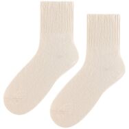 Skarpetki bezuciskowe - damskie - ecru