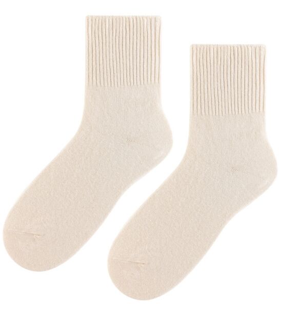 Skarpetki bezuciskowe - damskie - ecru