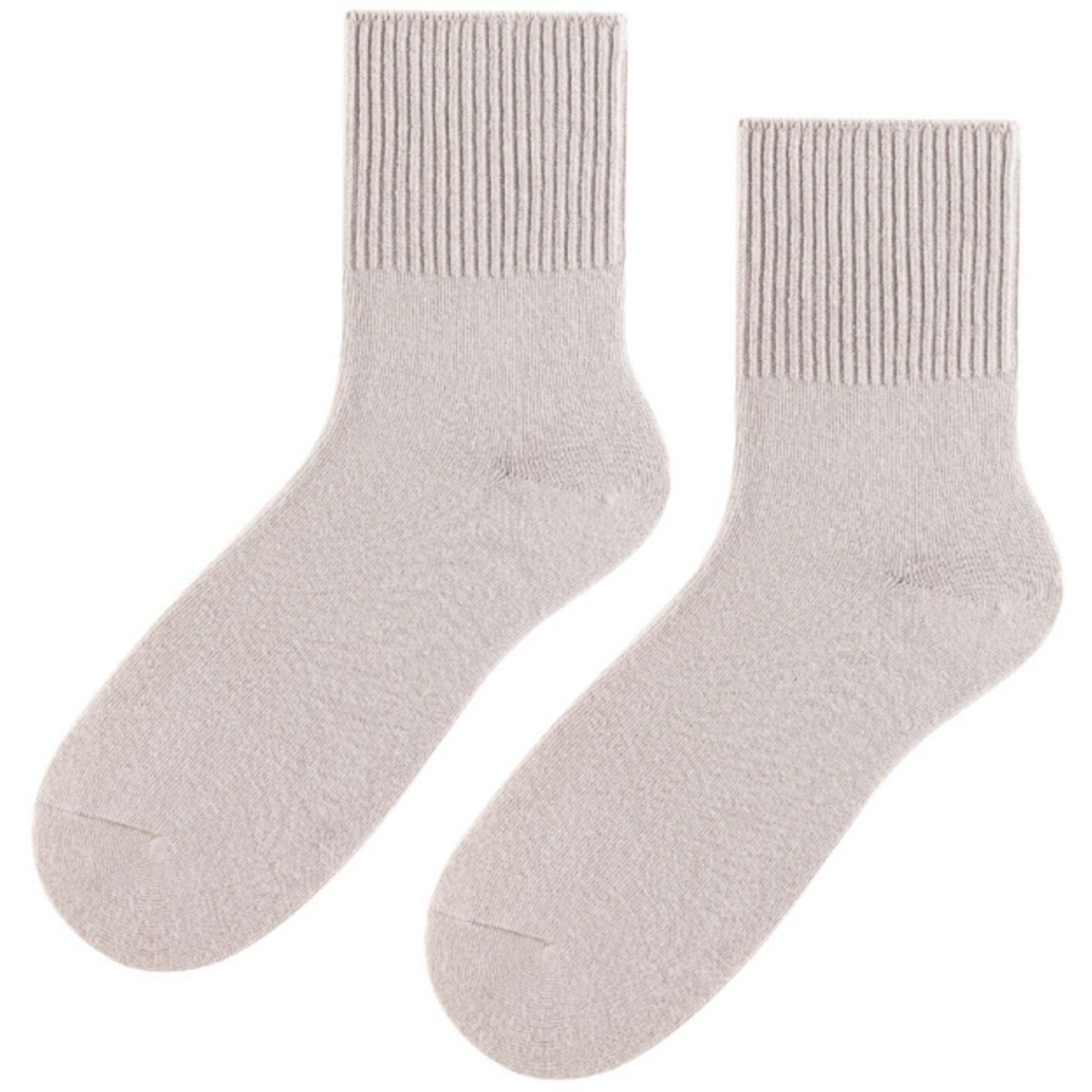 Skarpetki bezuciskowe - damskie - jasny beż