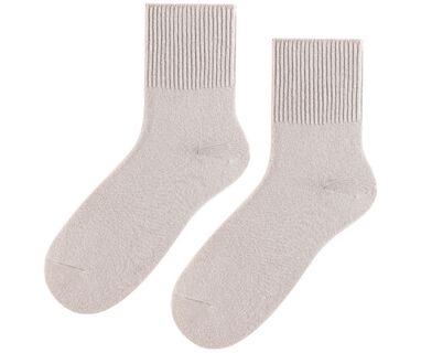 Skarpetki bezuciskowe - damskie - jasny beż