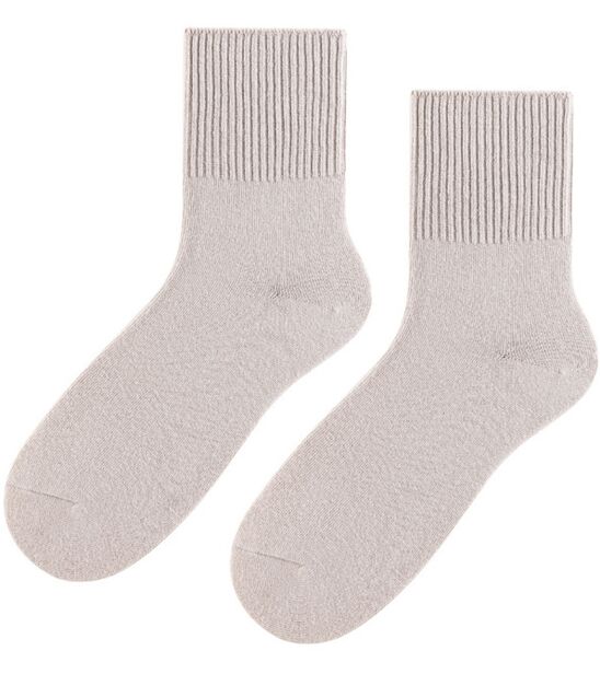 Skarpetki bezuciskowe - damskie - jasny beż