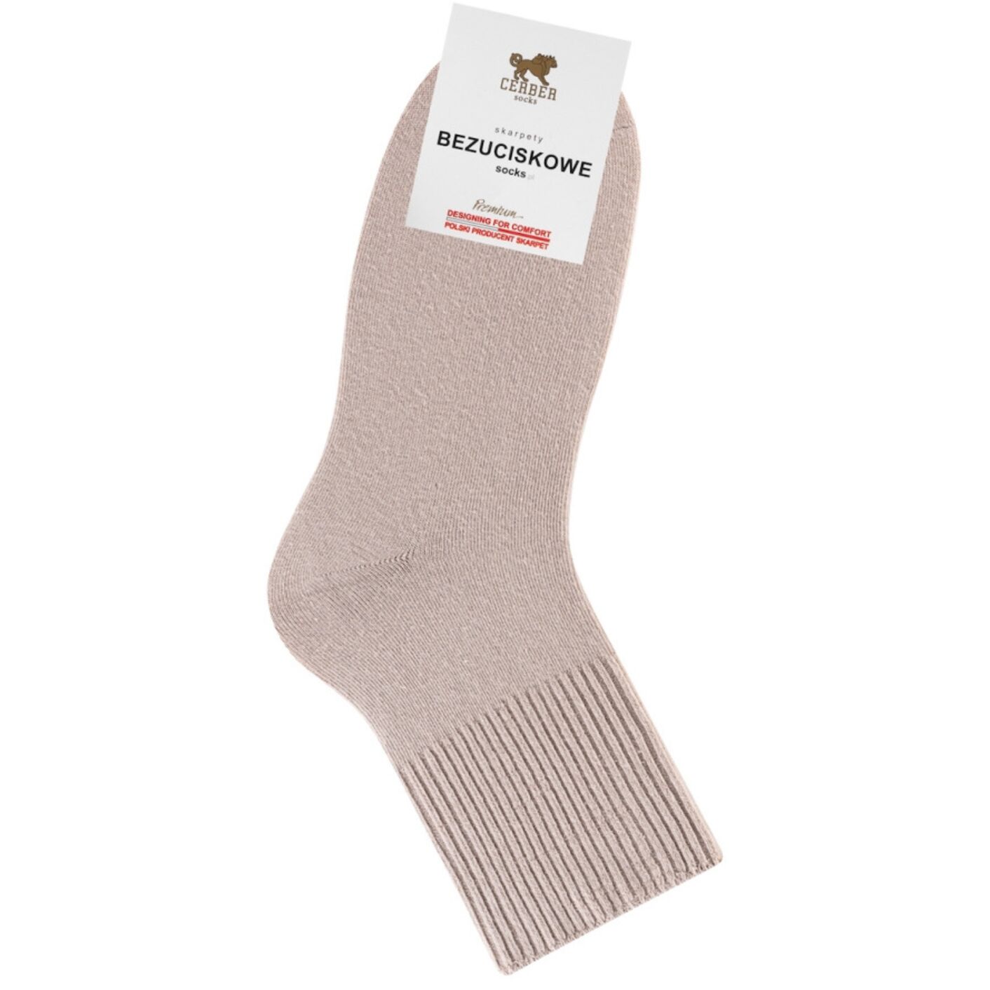 Skarpetki bezuciskowe - damskie - łososiowy