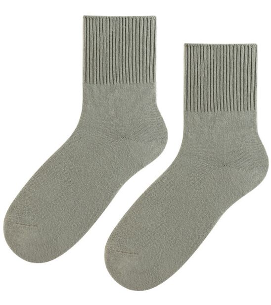 Skarpetki bezuciskowe - damskie - oliwka