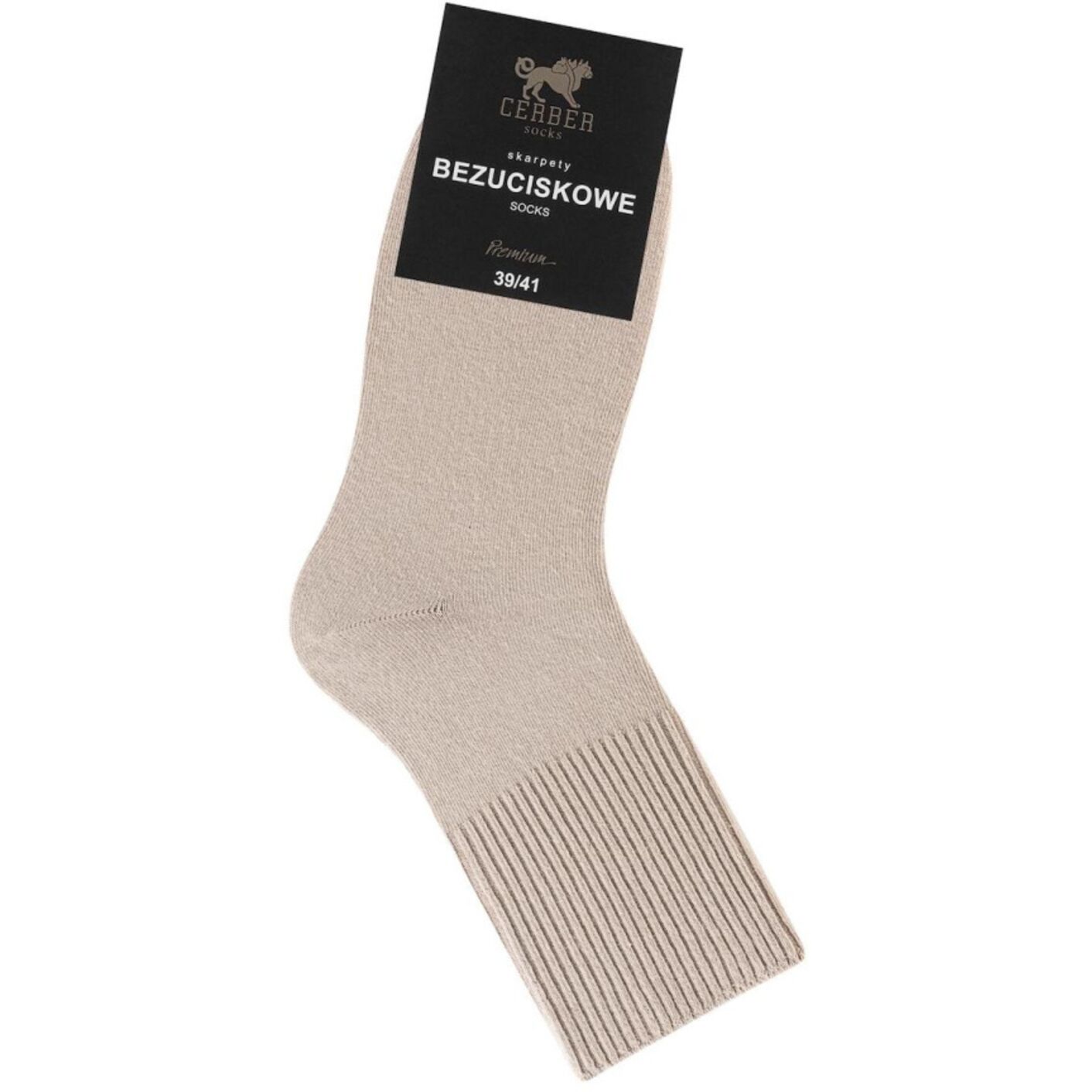 Skarpetki bezuciskowe - męskie - beż