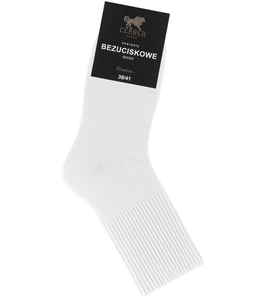 Skarpetki bezuciskowe - męskie - biały