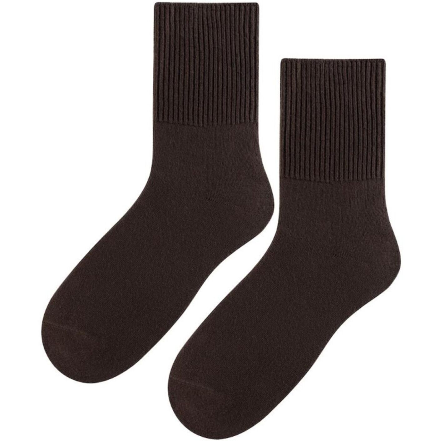 Skarpetki bezuciskowe - męskie - brąz