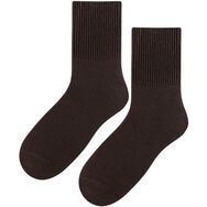 Skarpetki bezuciskowe - męskie - brąz