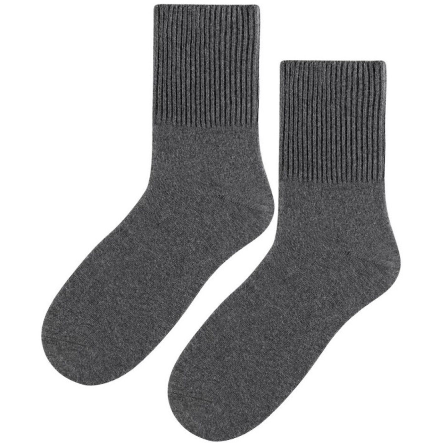 Skarpetki bezuciskowe - męskie - ciemny szary melanż