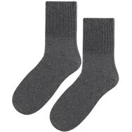 Skarpetki bezuciskowe - męskie - ciemny szary melanż