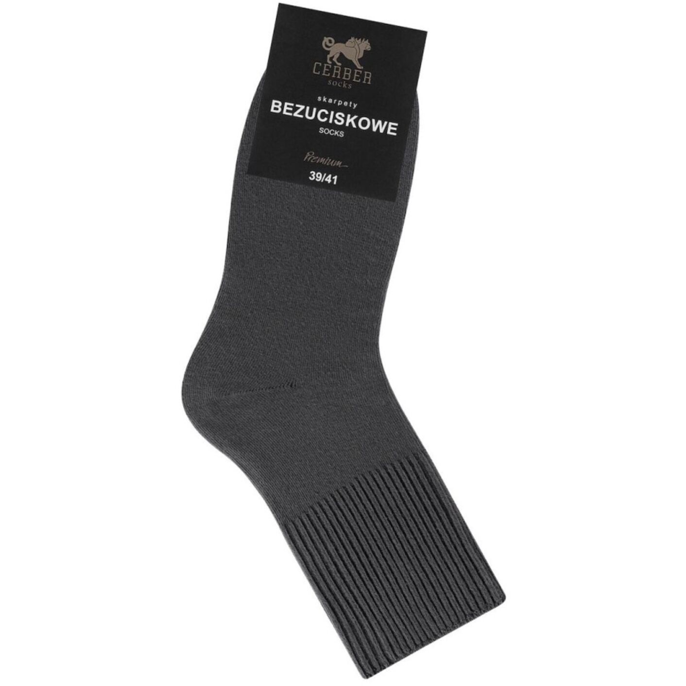Skarpetki bezuciskowe - męskie - grafitowy