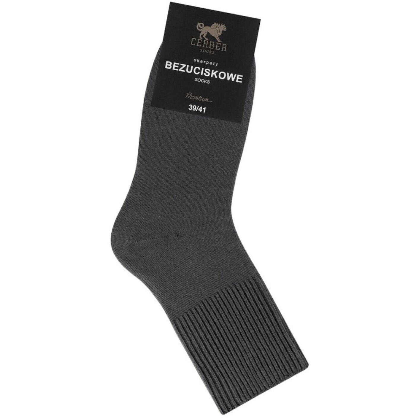 Skarpetki bezuciskowe - męskie - grafitowy
