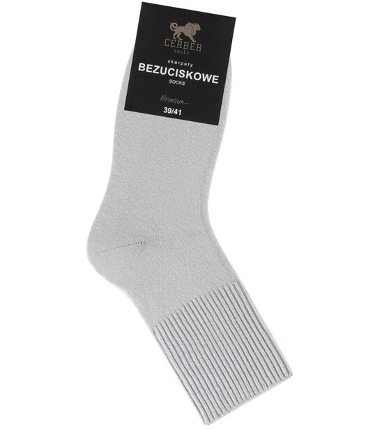 Skarpetki bezuciskowe - męskie - jasny szary