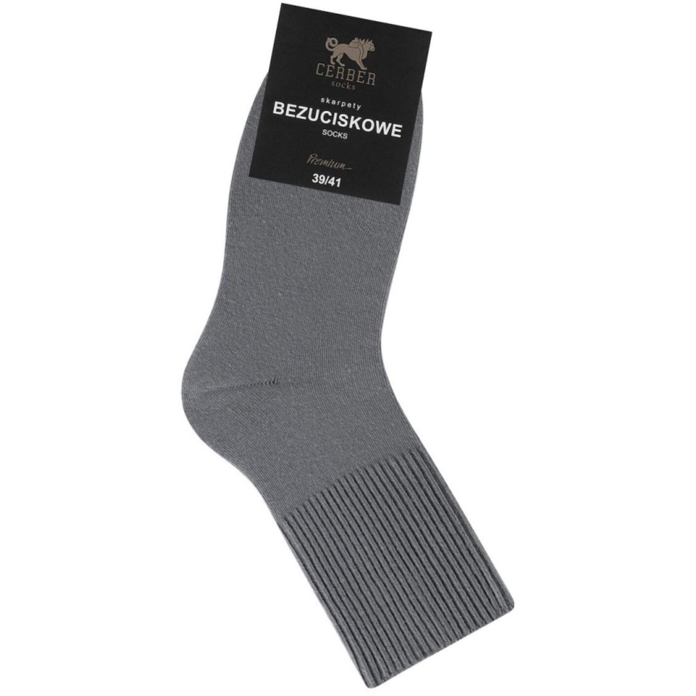 Skarpetki bezuciskowe - męskie - szary