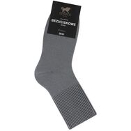 Skarpetki bezuciskowe - męskie - szary