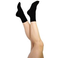 Skarpetki Czarne w Małe Kwadraty