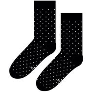 Skarpetki Czarne w Małe Kwadraty