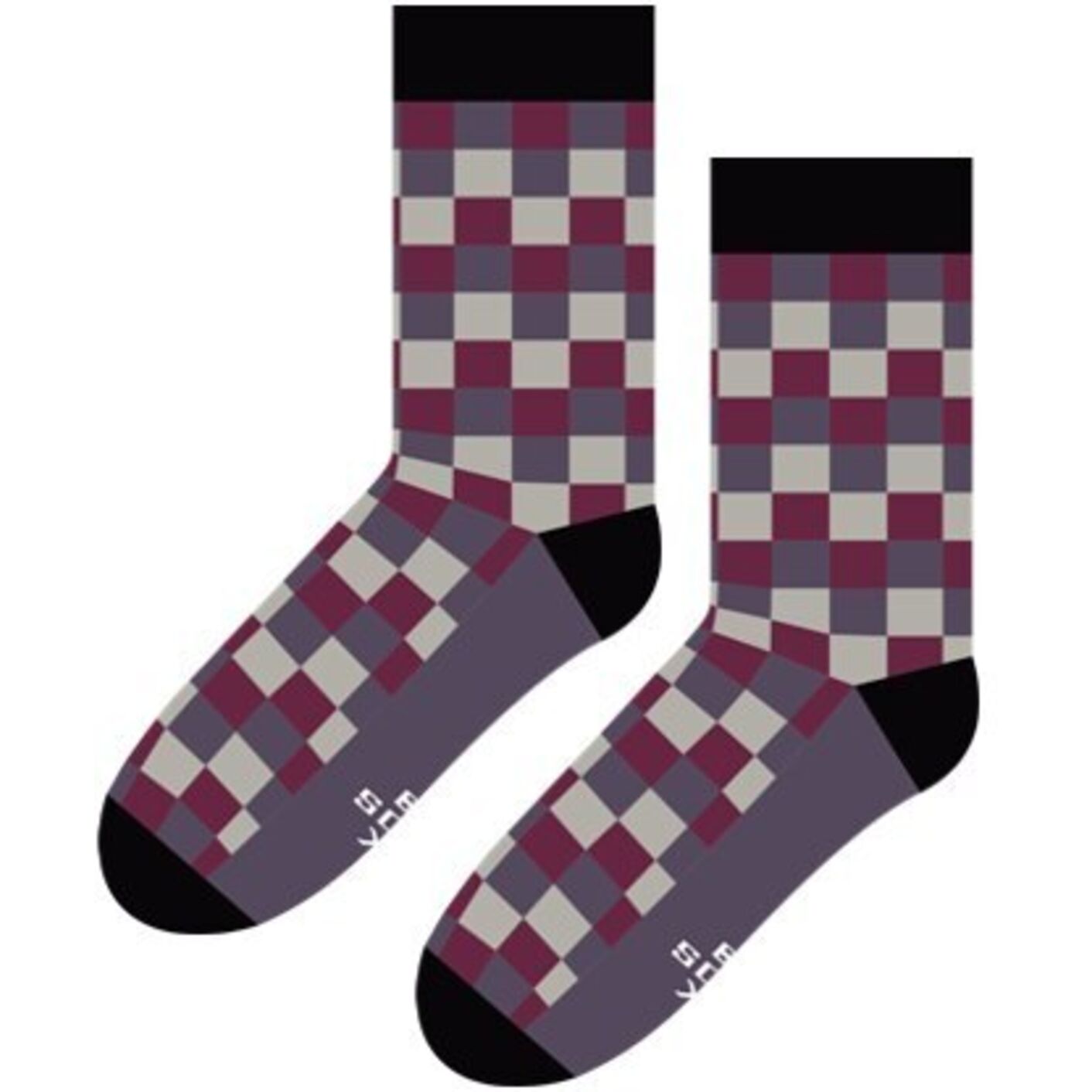 Skarpetki Kratka Bordo