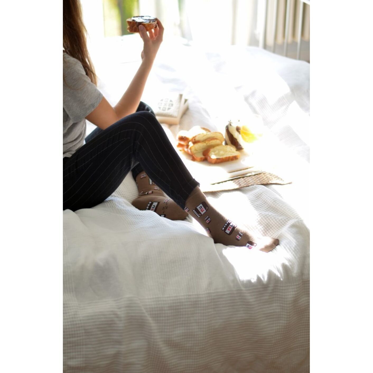 Skarpetki Słoiczek Czekolady z Brązem