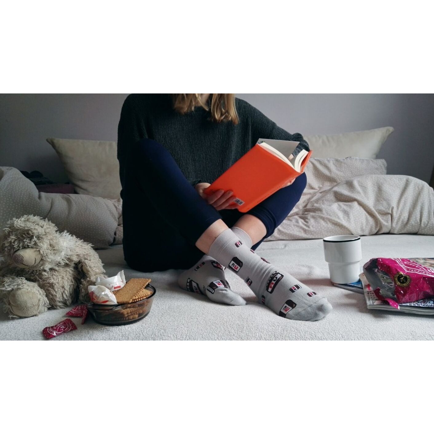 Skarpetki Słoiczek Czekolady z Szarym