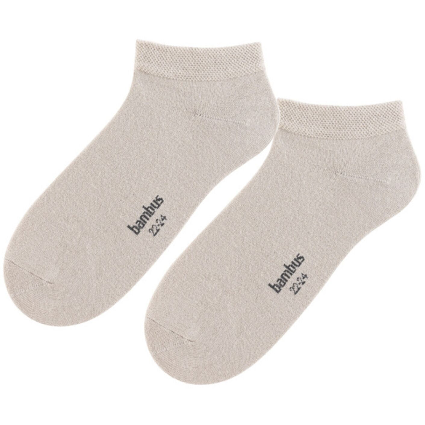 Skarpetki stopki - bambusowe - beż