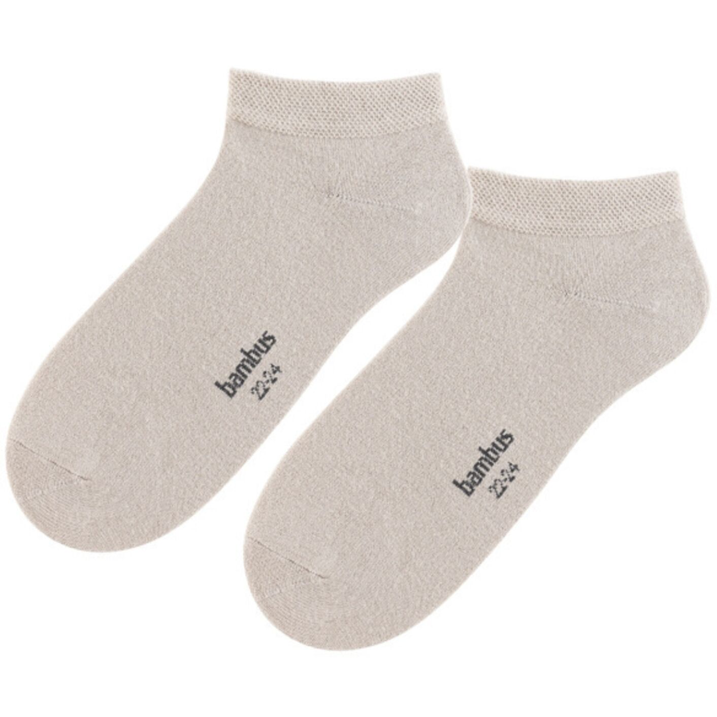 Skarpetki stopki - bambusowe - beż