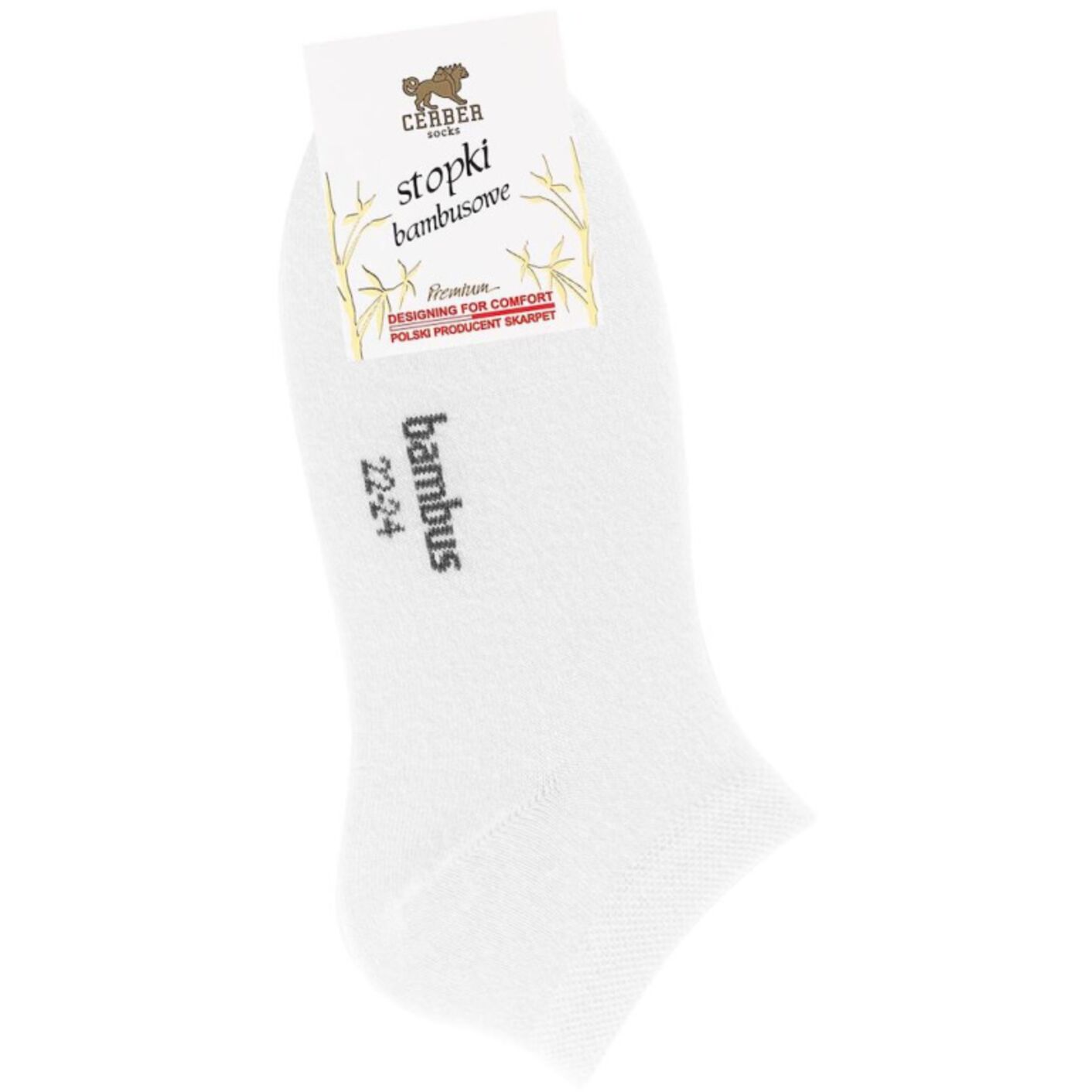 Skarpetki stopki - bambusowe - biały