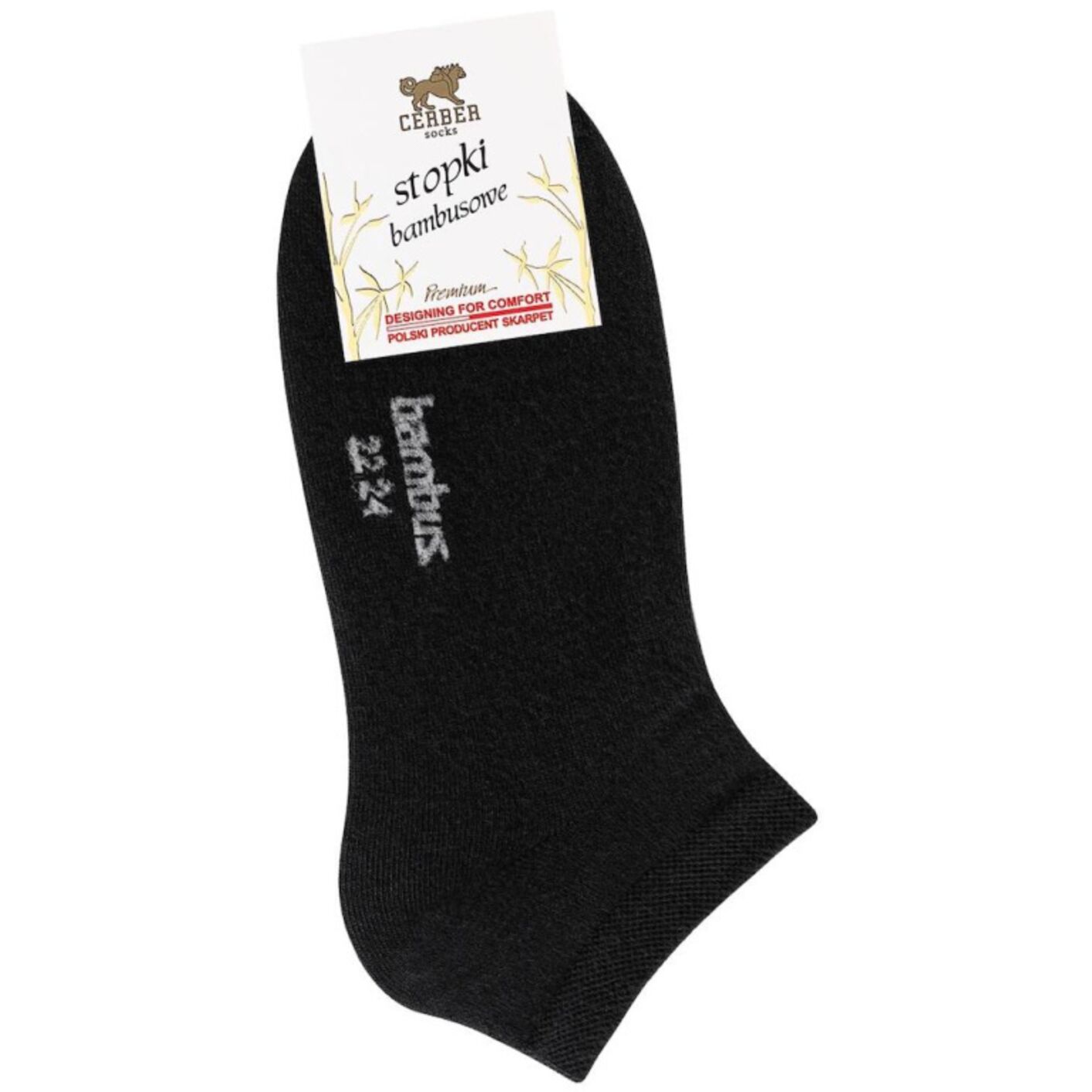 Skarpetki stopki - bambusowe - czarny