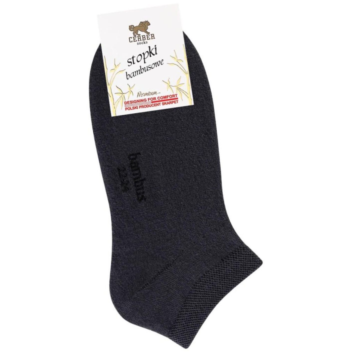 Skarpetki stopki - bambusowe - grafit