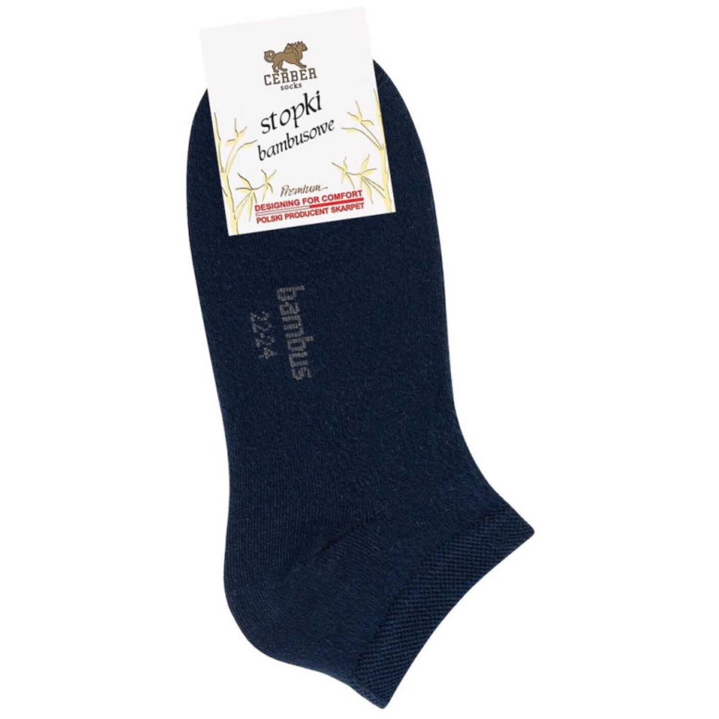 Skarpetki stopki - bambusowe - granat
