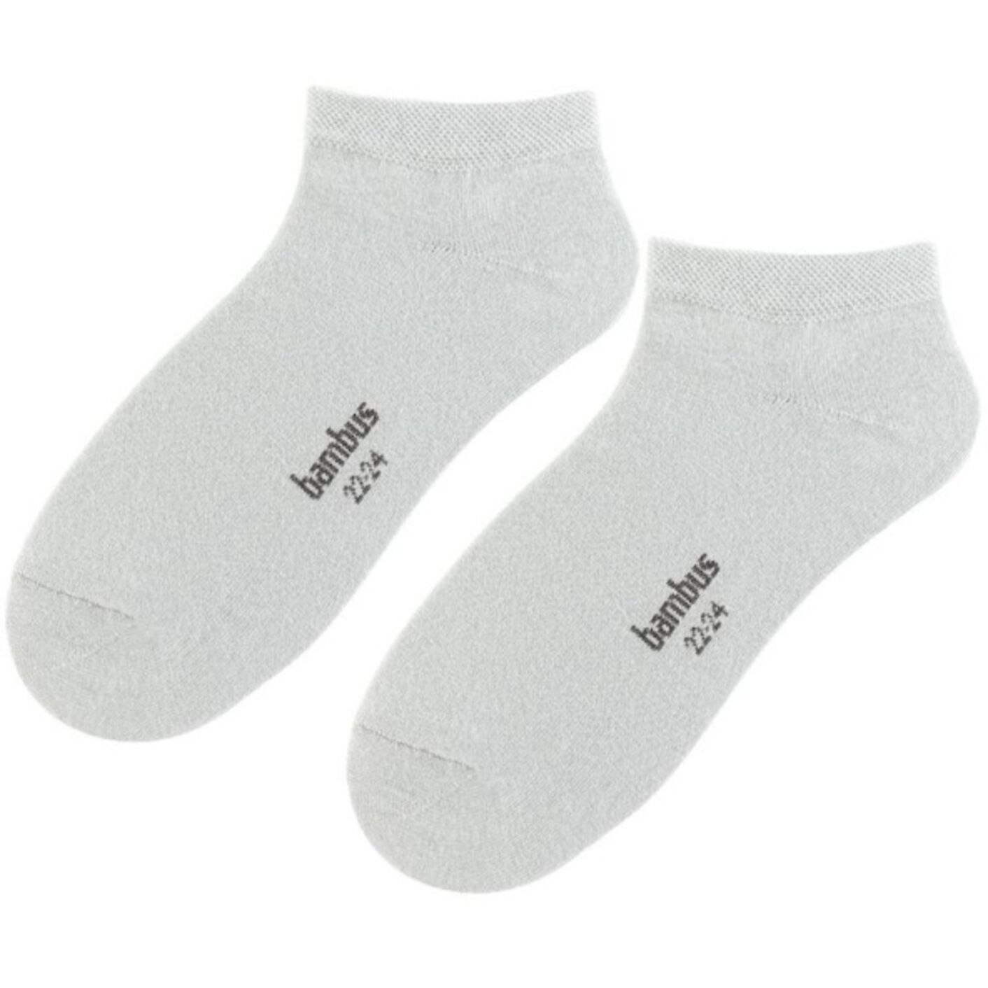 Skarpetki stopki - bambusowe - jasny szary