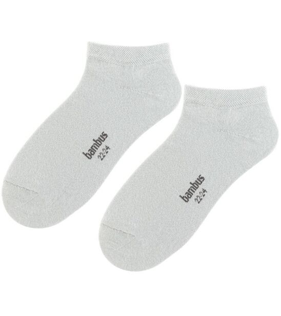 Skarpetki stopki - bambusowe - jasny szary