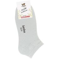 Skarpetki stopki - bambusowe - jasny szary