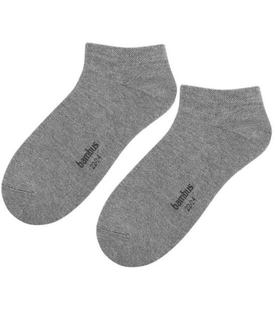 Skarpetki stopki - bambusowe - jasny szary melanz