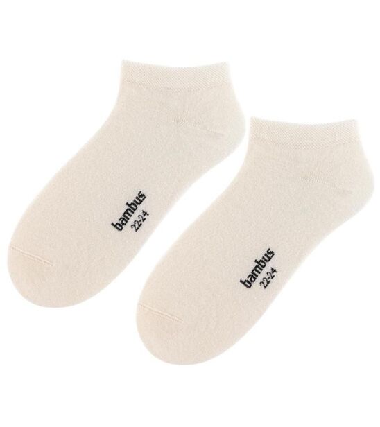 Skarpetki stopki - bambusowe - kremowy