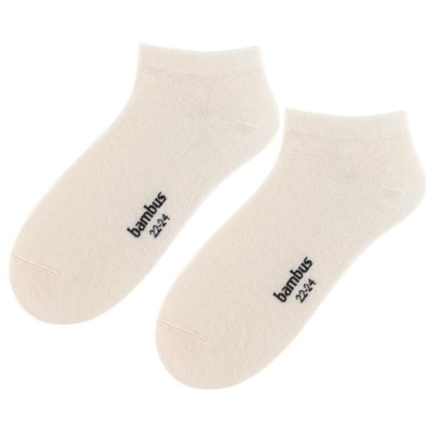 Skarpetki stopki - bambusowe - kremowy