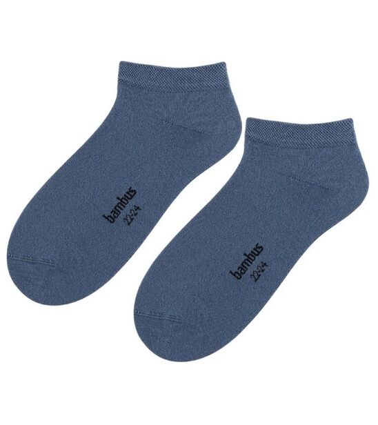 Skarpetki stopki - bambusowe - niebieski