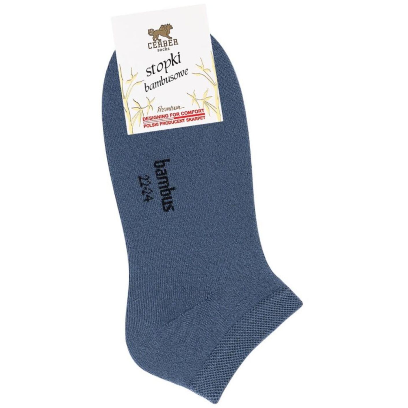 Skarpetki stopki - bambusowe - niebieski