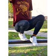 Skarpetki w Paski Musztardowe z Bordo