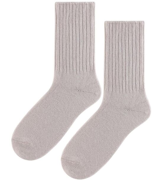 Skarpetki z wełny Merino - beż (90% naturalnej wełny)